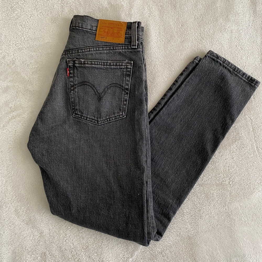 Levi’s 501 black skinny jeans